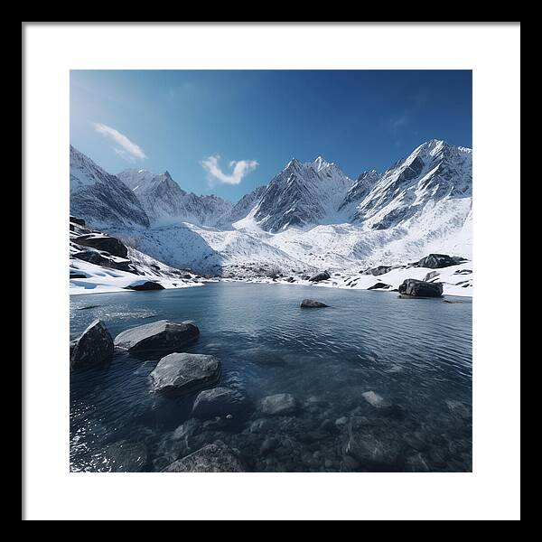 Alpine Serenity - Framed Print