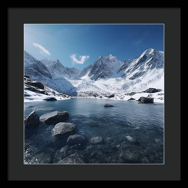 Alpine Serenity - Framed Print