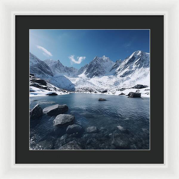 Alpine Serenity - Framed Print