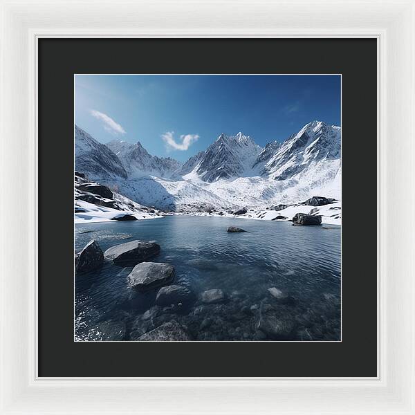 Alpine Serenity - Framed Print