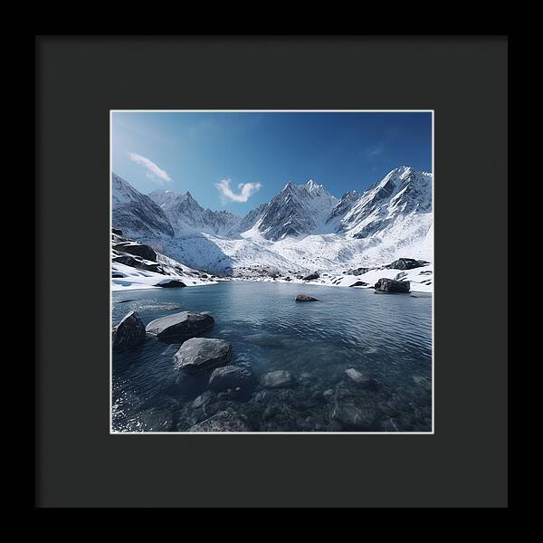 Alpine Serenity - Framed Print