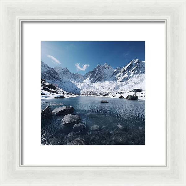 Alpine Serenity - Framed Print