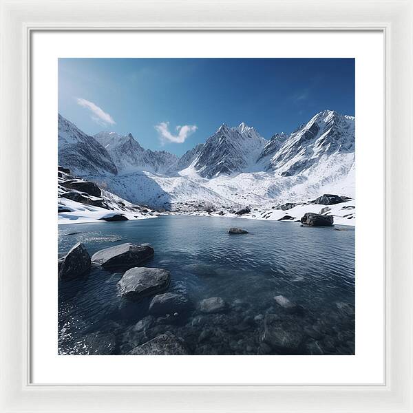Alpine Serenity - Framed Print