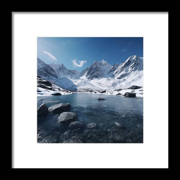 Alpine Serenity - Framed Print