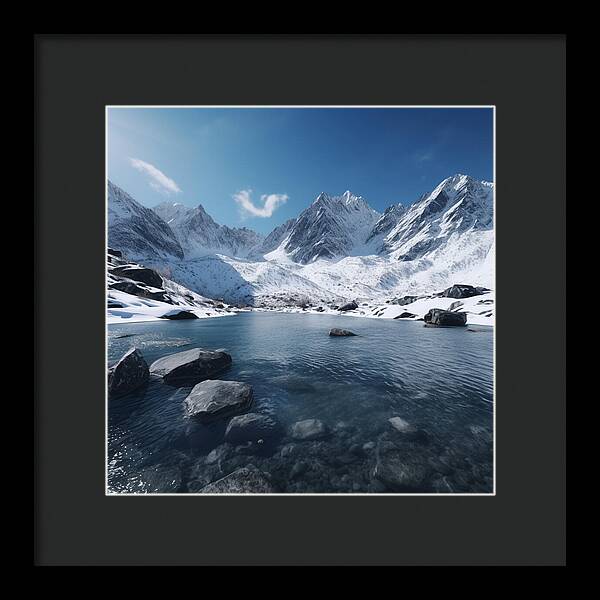 Alpine Serenity - Framed Print