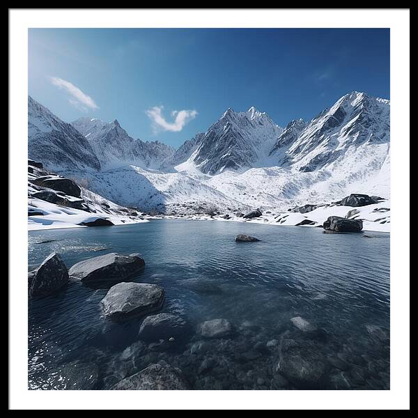Alpine Serenity - Framed Print