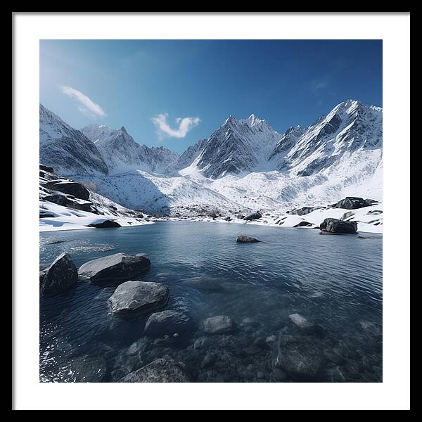 Alpine Serenity - Framed Print
