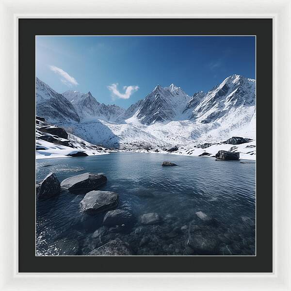 Alpine Serenity - Framed Print