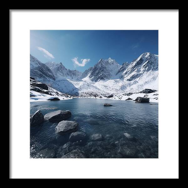 Alpine Serenity - Framed Print