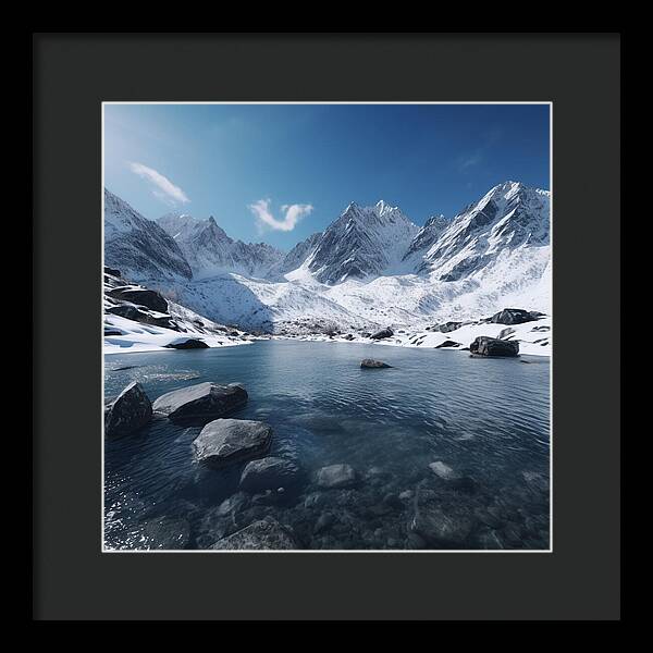 Alpine Serenity - Framed Print