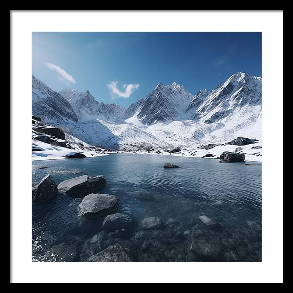 Alpine Serenity - Framed Print