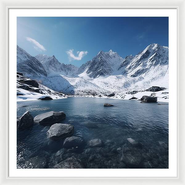 Alpine Serenity - Framed Print