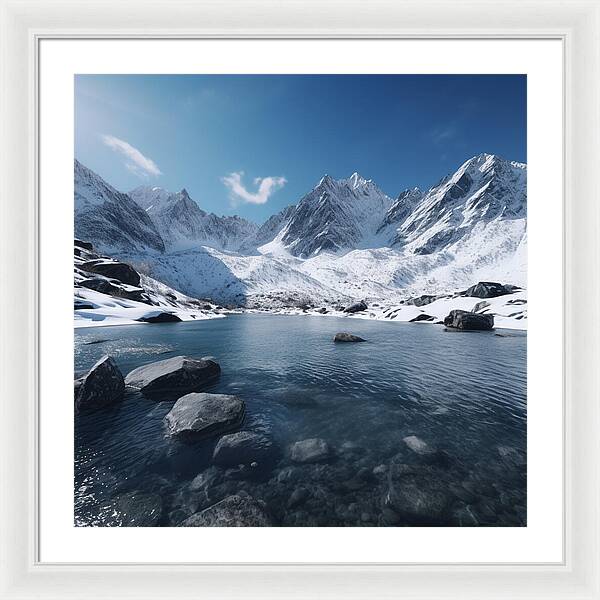 Alpine Serenity - Framed Print