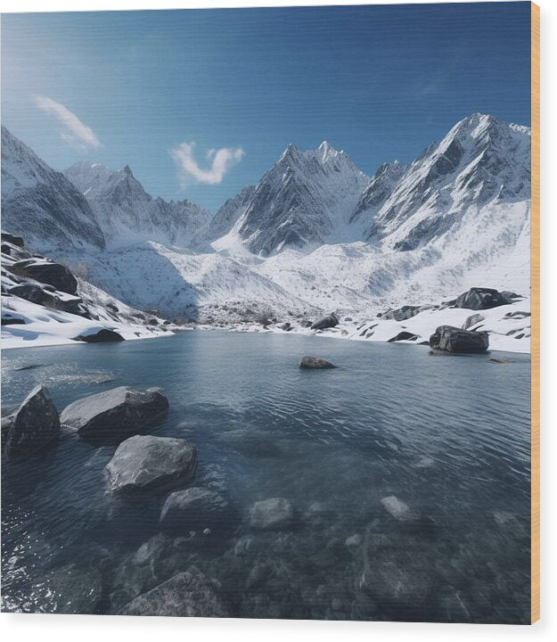 Alpine Serenity - Wood Print