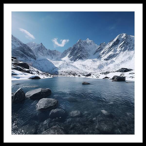 Alpine Serenity - Framed Print