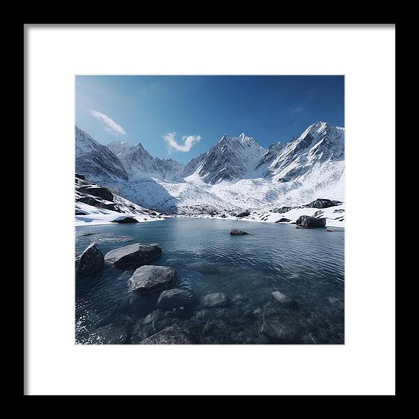 Alpine Serenity - Framed Print
