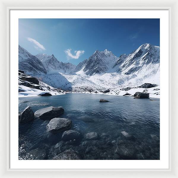 Alpine Serenity - Framed Print