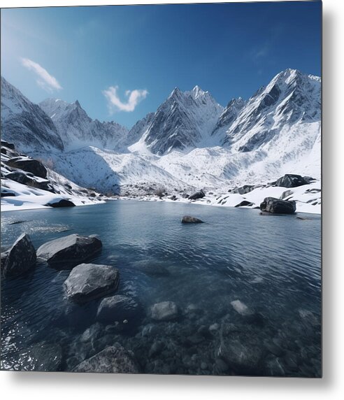 Alpine Serenity - Metal Print