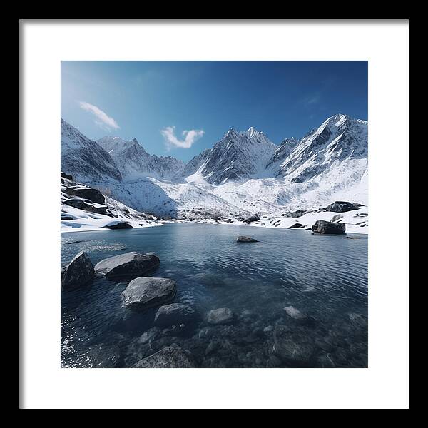Alpine Serenity - Framed Print