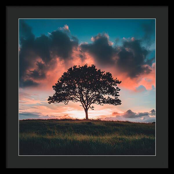 Anchored in the Breeze - Framed Print