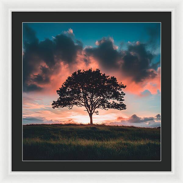 Anchored in the Breeze - Framed Print