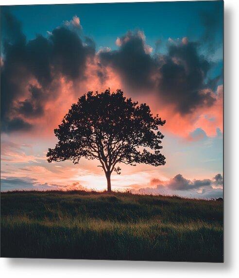 Anchored in the Breeze - Metal Print