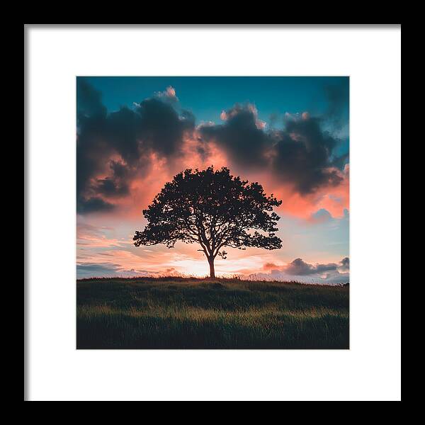 Anchored in the Breeze - Framed Print