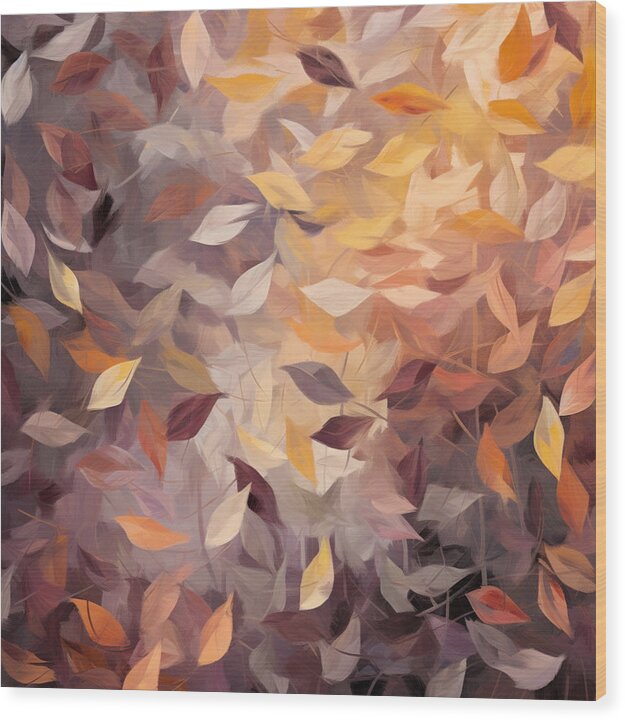 Autumn's Purple Overture - Wood Print