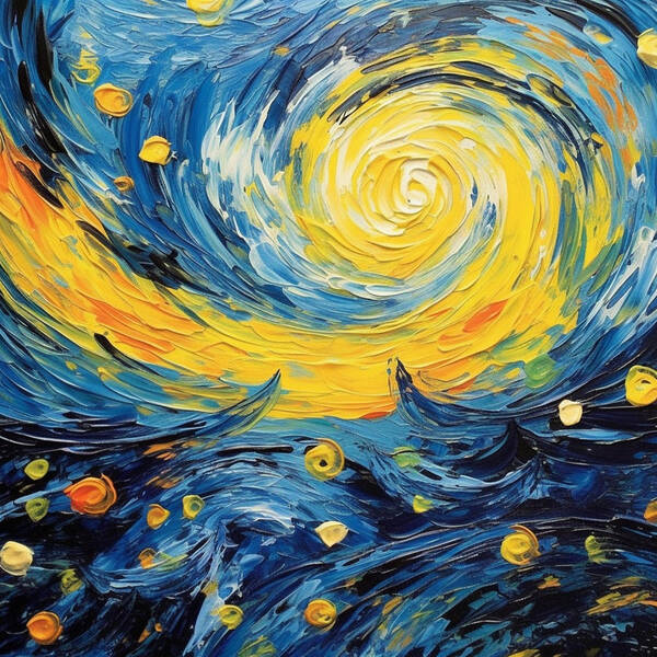 Azure Waters Beneath Sun's Embrace - Art Print