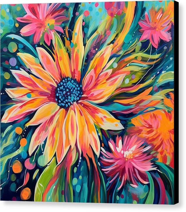 Blaze of Blooms - Canvas Print