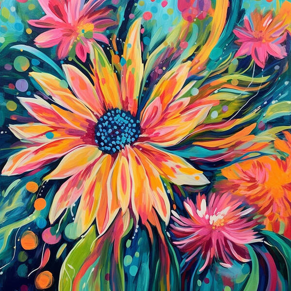 Blaze of Blooms - Art Print