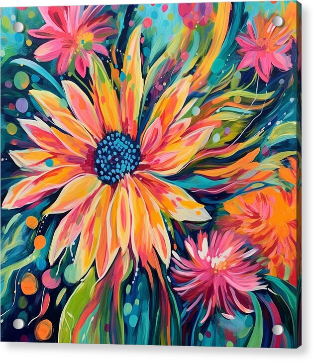 Blaze of Blooms - Acrylic Print