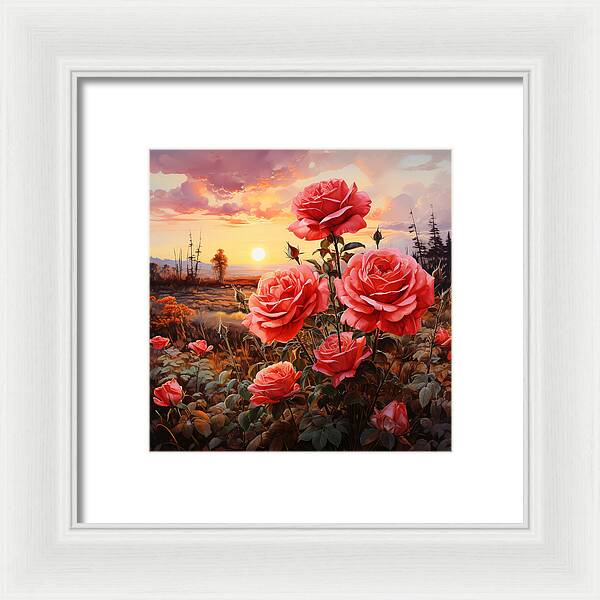 Blush at Sundown - Framed Print
