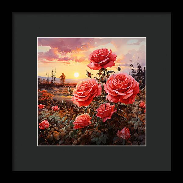 Blush at Sundown - Framed Print