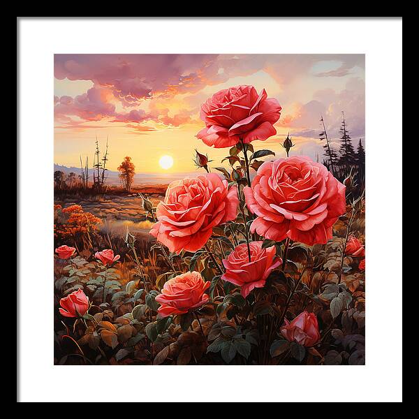 Blush at Sundown - Framed Print
