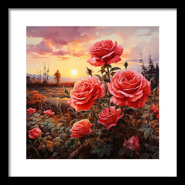 Blush at Sundown - Framed Print