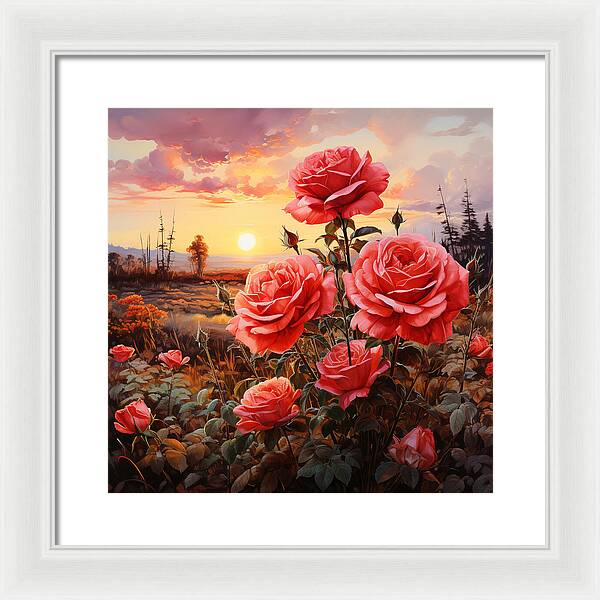 Blush at Sundown - Framed Print