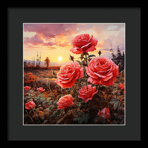 Blush at Sundown - Framed Print