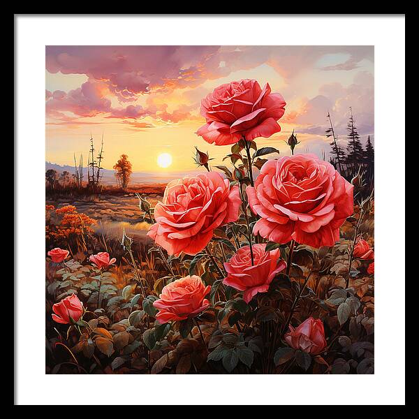 Blush at Sundown - Framed Print