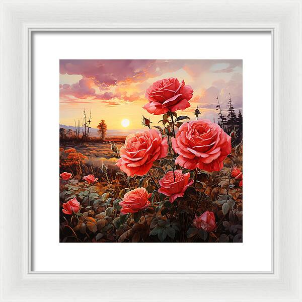 Blush at Sundown - Framed Print