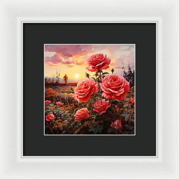 Blush at Sundown - Framed Print