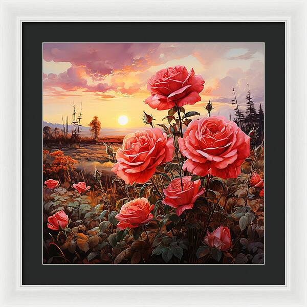 Blush at Sundown - Framed Print