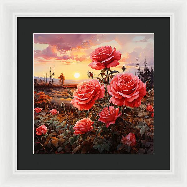 Blush at Sundown - Framed Print