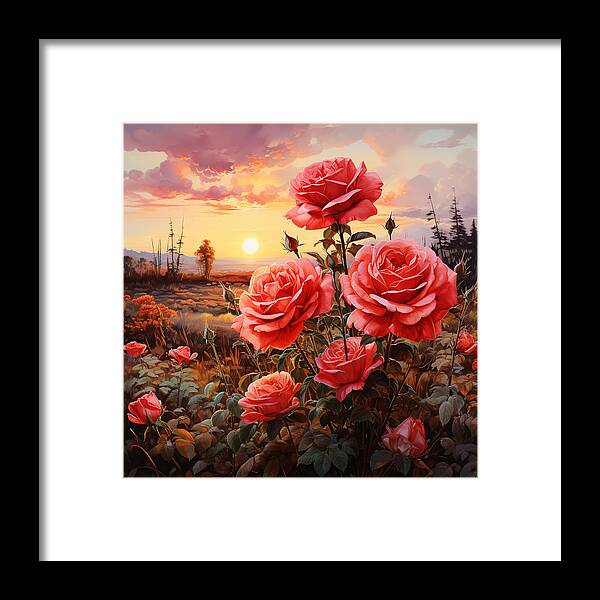 Blush at Sundown - Framed Print