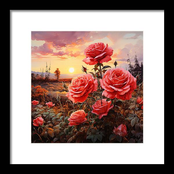 Blush at Sundown - Framed Print