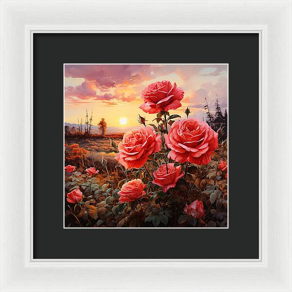 Blush at Sundown - Framed Print