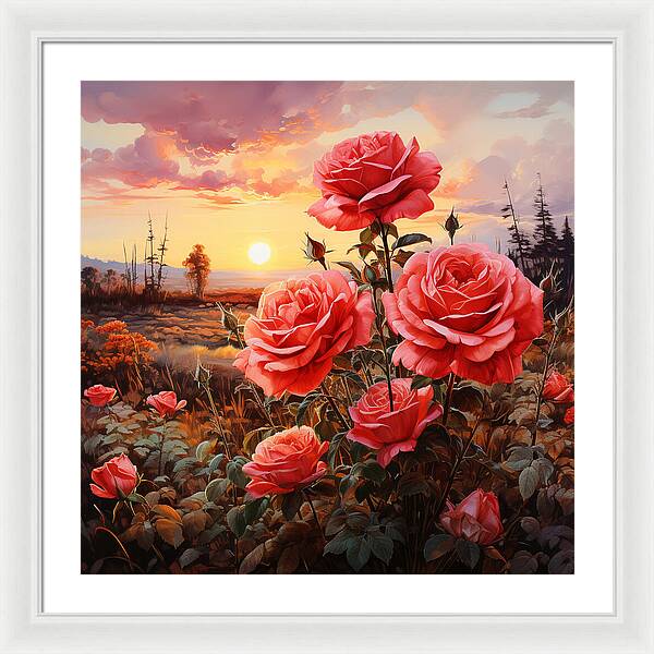 Blush at Sundown - Framed Print