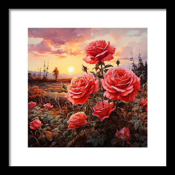 Blush at Sundown - Framed Print