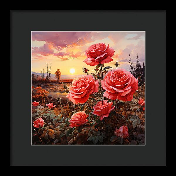 Blush at Sundown - Framed Print