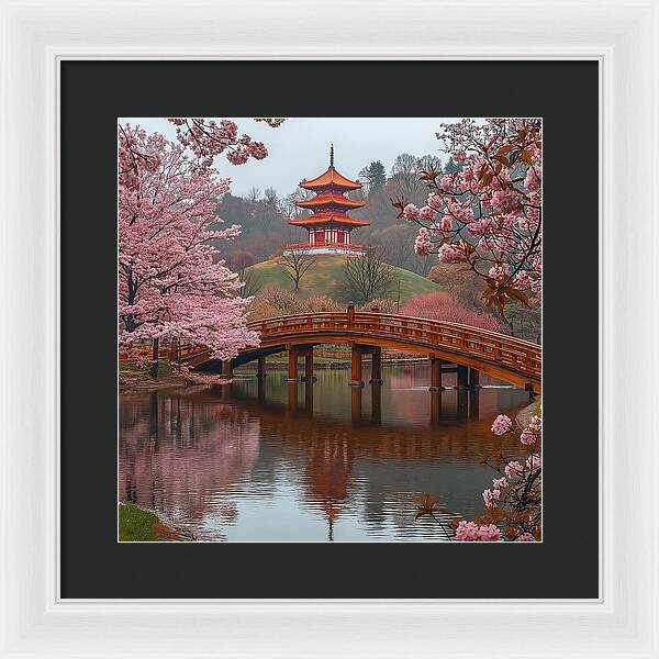 Bridge of Blossoms - Framed Print
